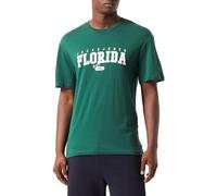 JACK & JONES Jjcory Tee SS Crew Neck T-Shirt, Verde Scuro/Stampa: Florida, M Uomo