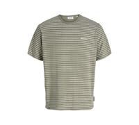 JACK & JONES Jjdevin Daytona Striped Tee SS Crew Neck, Vetiver, L