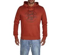 JACK & JONES JJEADRIAN - Felpa con cappuccio da uomo Regular Fit, con stampa, colore: nero, grigio, verde, marrone, beige, blu, taglie: S, M, L, XL, XXL, 3XL, 4XL, 5XL, 6XL, 7XL, 8XL, M