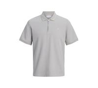 JACK & JONES Jjeaustin Zip Polo da Uomo SS SN, Ultimate Grey, XL