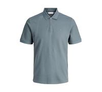 JACK & JONES Jjeaustin Zip Polo S Noos, Stormy Weather, XL