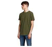 JACK & JONES JJEBASHER TEE O-NECK SS NOOS, T-Shirt Uomo, Verde (Forest Night Fit:REG), XL