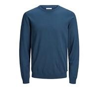 JACK & JONES Jjebasic Knit Crew Neck Noos Pullover da Uomo, Blu (Insignia Blue), S