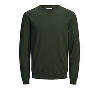 JACK & JONES Jjebasic Knit Crew Neck Noos Pullover da Uomo, Verde (Rosin), S