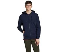 Felpa con cappuccio Jack & Jones Basic zippé Bleu 2XL
