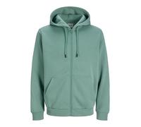 Jack & Jones Jjebradley - Felpa con Cappuccio con Zip, Blu Minerale, L