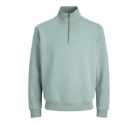 JACK & JONES Jjebradley - Felpa con Mezza Zip Noos, Blu Minerale, XS