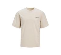 JACK & JONES Jjebradley Graphic Tee SS O-Neck Noos T-Shirt, Raggio di Luna, L Uomo