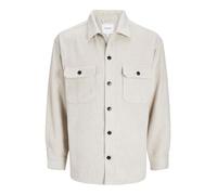 Jack & Jones Camicia Overshirt Bradley Ollie uomo in twill spazzolato pesante écru S