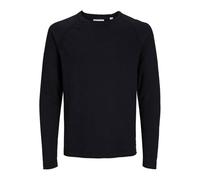 JACK & JONES Jjebreeze Knit Crew Neck SN Maglione Lavorato a Maglia, Nero, M Uomo
