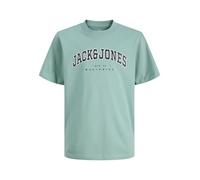 JACK & JONES Jjecaleb Varsity Tee SS O-Neck Noos Jnr, Blu Minerale, 10 Anni Uomo