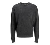 JACK & JONES Jjecharge Faded Knit Crew Neck Noos, Nero, S