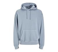 Jack&Jones JJECHARGE Faded Sweat Hood Noos, Blu Chambray., L