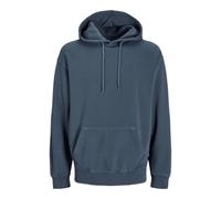 JACK & JONES Jjecharge Faded Sweat Hood Noos Felpa con Cappuccio, Blu (Mood Indigo), M Uomo