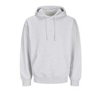 JACK & JONES Jjecharge Sweat Hood Noos Felpa con Cappuccio, Melange Bianco, S Uomo