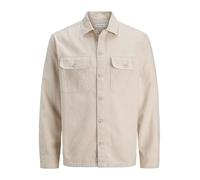 JACK & JONES Camicia 'JJECHARGE' crema Uomo - PROMO - Taglie forti - Camicie da uomo JACK & JONES XL