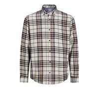 JACK & JONES Jjeclassic Autumn Check Shirt LS SN Camicia a Maniche Lunghe, Raggio di Luna, XS Uomo
