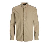 JACK & JONES Jjeclassic Cord Shirt Ls Sn Camicia, Crockery, L Uomo