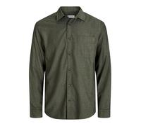 JACK & JONES Jjeclassic Melange Shirt L/S SN Pls - Plus Size