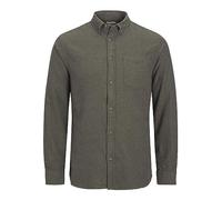 JACK & JONES Jjeclassic Melange Shirt LS SN Camicia, Rosin, S Donna