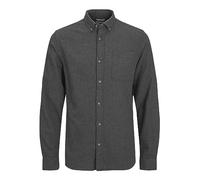 JACK & JONES Jjeclassic Shirt LS SN Camicia, Grigio Scuro mélange, XXL Uomo