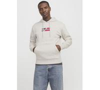 Jack & Jones - JJECORP GRAPHIC SWEAT HOOD NOOS Bianco - Abbigliamento L Bianco