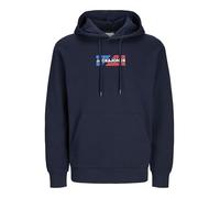 JACK&JONES JJECORP Graphic Sweat Hood Noos, Sky Captain/Dettagli: 01, XXL