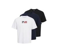 JACK & JONES Jjecorp Graphic Tee S O-3Pk MP Noos, Sky Captain, XL