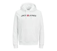 JACK & JONES JJECORP LOGO SWEAT HOOD NOOS 12137054, Felpe con cappuccio, Uomo, White, L