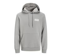JACK & JONES Jjecorp Logo Sweat Hood Noos Felpe con Cappuccio, Ultimate Grey, XL Uomo