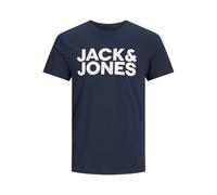 JACK & JONES Jjecorp Logo Tee Crew Neck Ss19 Noos, T Shirt Uomo, Blu (Navy Blazer Fit: Slim/Large Print), L