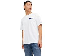 JACK & JONES Jjecorp Logo Tee Play SS O-Neck Noos - Maglietta da Uomo, Bianco P4 Small Print, M