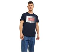 JACK & JONES JJECORP LOGO TEE PLAY SS O-NECK NOOS, T-Shirt Uomo, Blu (Navy Blazer), L