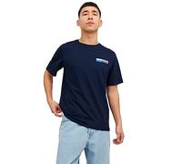 Maglietta con scollo rotondo Jack & Jones Corp Logo Small Bleu XL