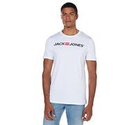 JACK & JONES JJECORP LOGO TEE SS CREW NECK NOOS PLS, T-Shirt Uomo, Bianco (White), 4XL