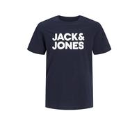 JACK & JONES JJECORP LOGO TEE SS O-NECK NOOS JNR, T-Shirt Uomo, Blu (Navy Blazer Fit:JR /Large Print), 152