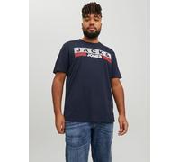 JACK & JONES JJECORP LOGO TEE SS O-NECK NOOS PLS, T-Shirt Uomo, Blu (Navy Blazer Print:PLAY 4), 2XL