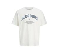 JACK & JONES Jjedenver Graphic Tee SS O-Neck Noos T-Shirt, Cloud Dancer, S Uomo, Cloud Dancer, S