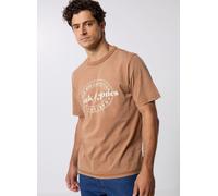 Jack & Jones - Jjedover Print Tee Ss Crew Neck Sn Marrone - Abbigliamento XXL Marrone