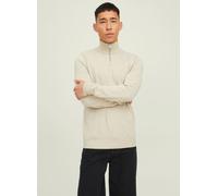 Jack & Jones - Jjeemil Knit Half Zip Noos Beige - Abbigliamento XL Beige