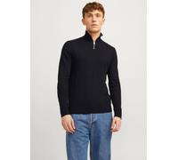 Jack & Jones - Jjeemil Knit Half Zip Noos Nero - Abbigliamento XL Nero