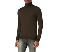 JACK & JONES Jjeemil Knit Roll Neck Noos Maglione, Verde (Olive Night Detail: Melange), S Uomo