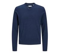JACK & JONES Jjeemil Knit Split Neck SN Maglione Lavorato a Maglia Uomo