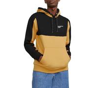 JACK & JONES Jjeforce Blocking Sweat Hood Noos Felpa con Cappuccio, Oro Miele, L Uomo