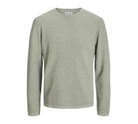 JACK & JONES Jjegeorge Knit Crew Neck Noos Maglione Lavorato a Maglia, Iceberg Green/Detail:w. Cloud Dancer, M Uomo