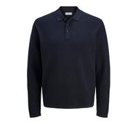 JACK & JONES Jjegeorge Knit Polo LS SN, Blazer Blu Marine, S