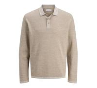 JACK & JONES Jjegeorge Knit Polo LS SN, Coriandolo, S