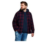 JACK & JONES Jjegingham Twill Shirt L/S Noos Camicia, Port Royale, XL Uomo