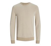 JACK & JONES Pullover 'JJEGlobe' beige / beige chiaro / bianco, Taglia S