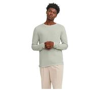 JACK & JONES Jjegreg Knit Crew Neck SN Maglione Lavorato a Maglia, Desert Sage/Dettagli: con Cloud Dancer, S Uomo